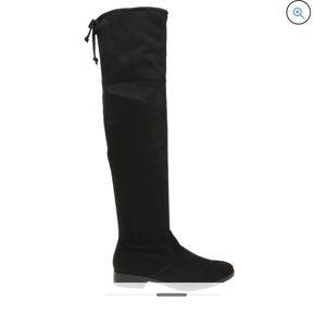 Thigh high black boots